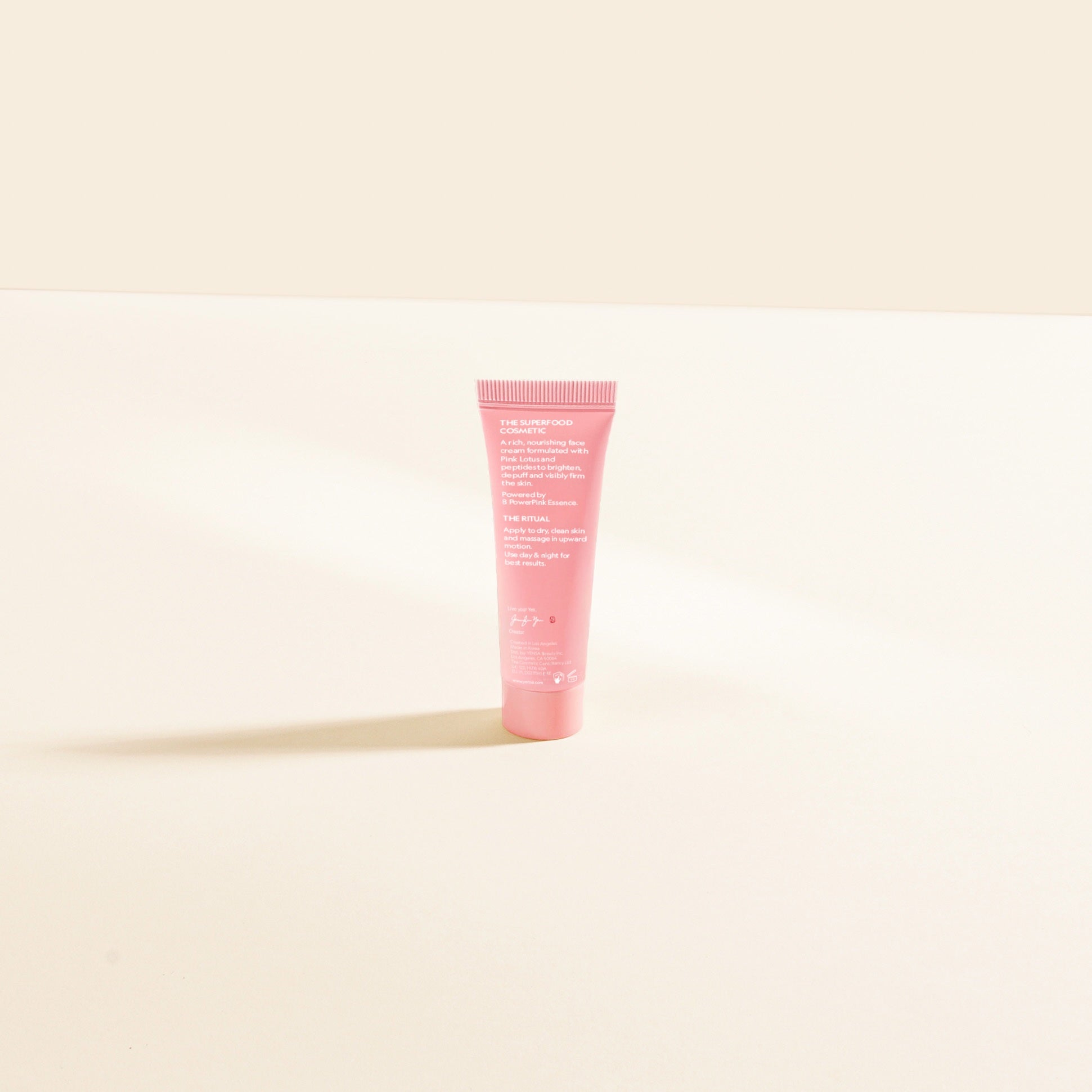 Pink Lotus Peptide Face Cream Travel Size - Anti-Aging | YENSA