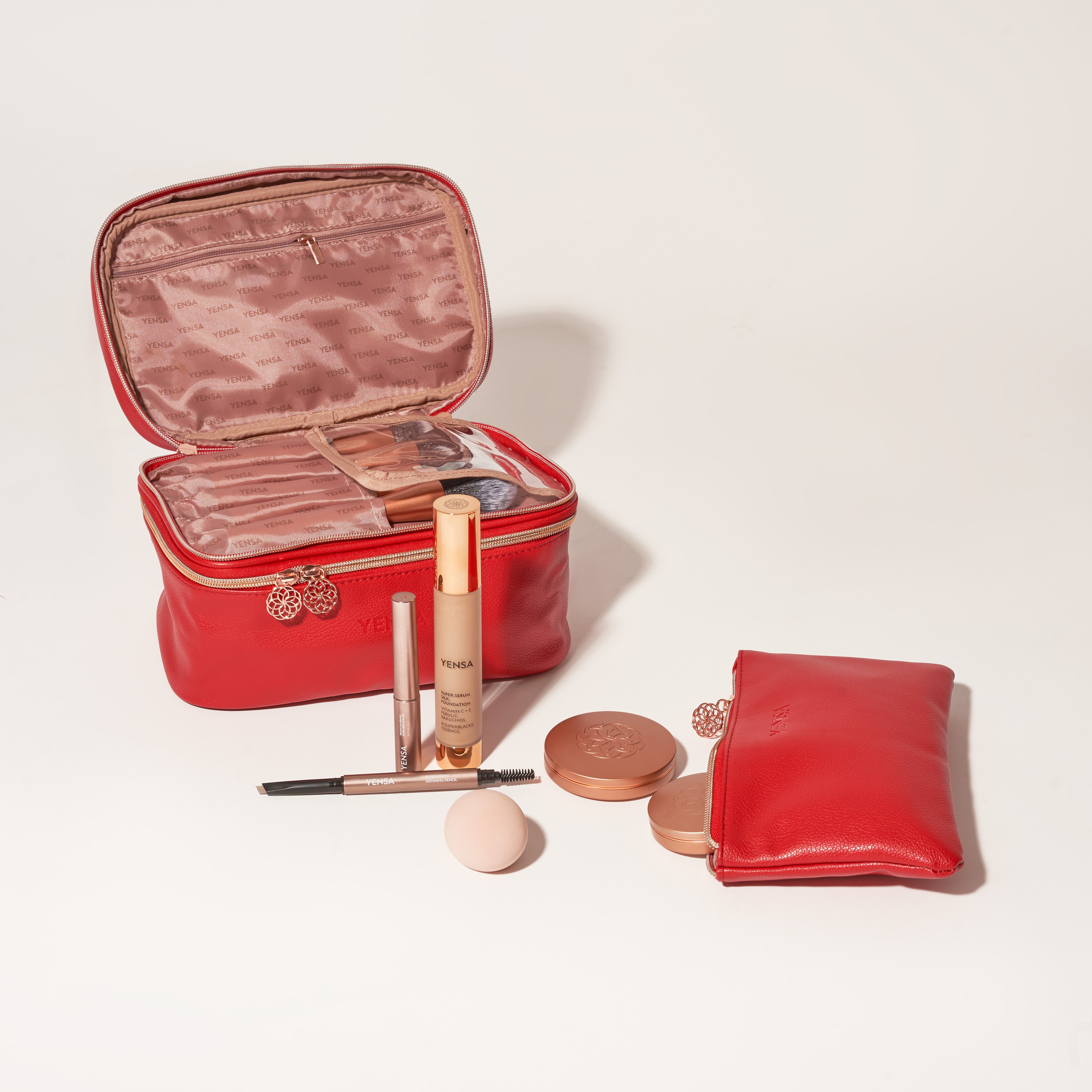 Large Makeup Bag - Red